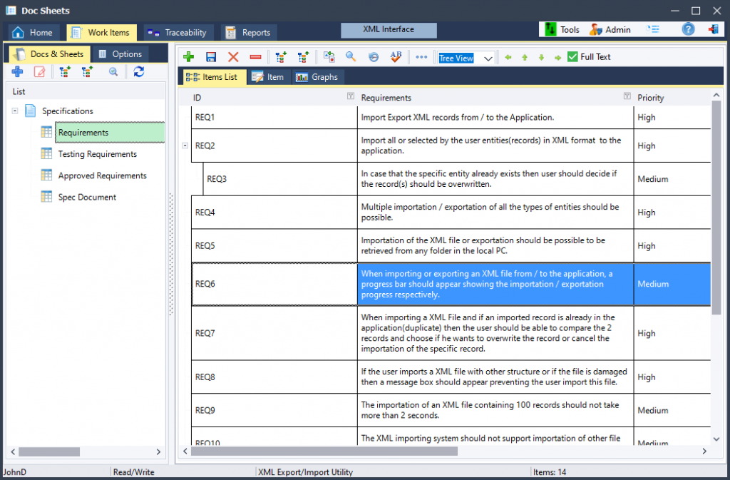Requirements Management Tools